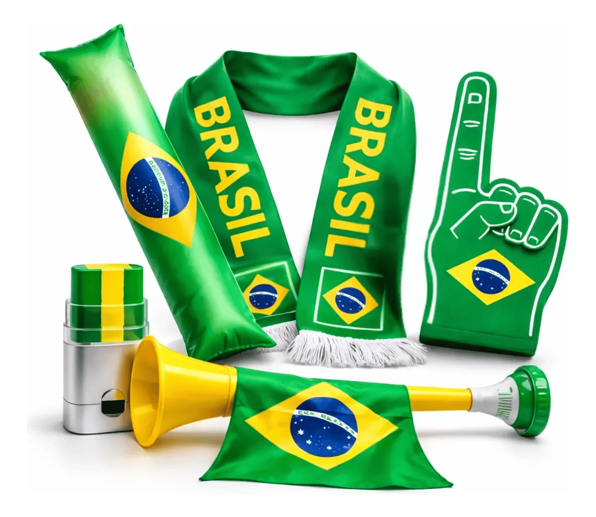 Kit Copa Do Mundo 2026 Completo Verde E Amarelo Brasil Jogos