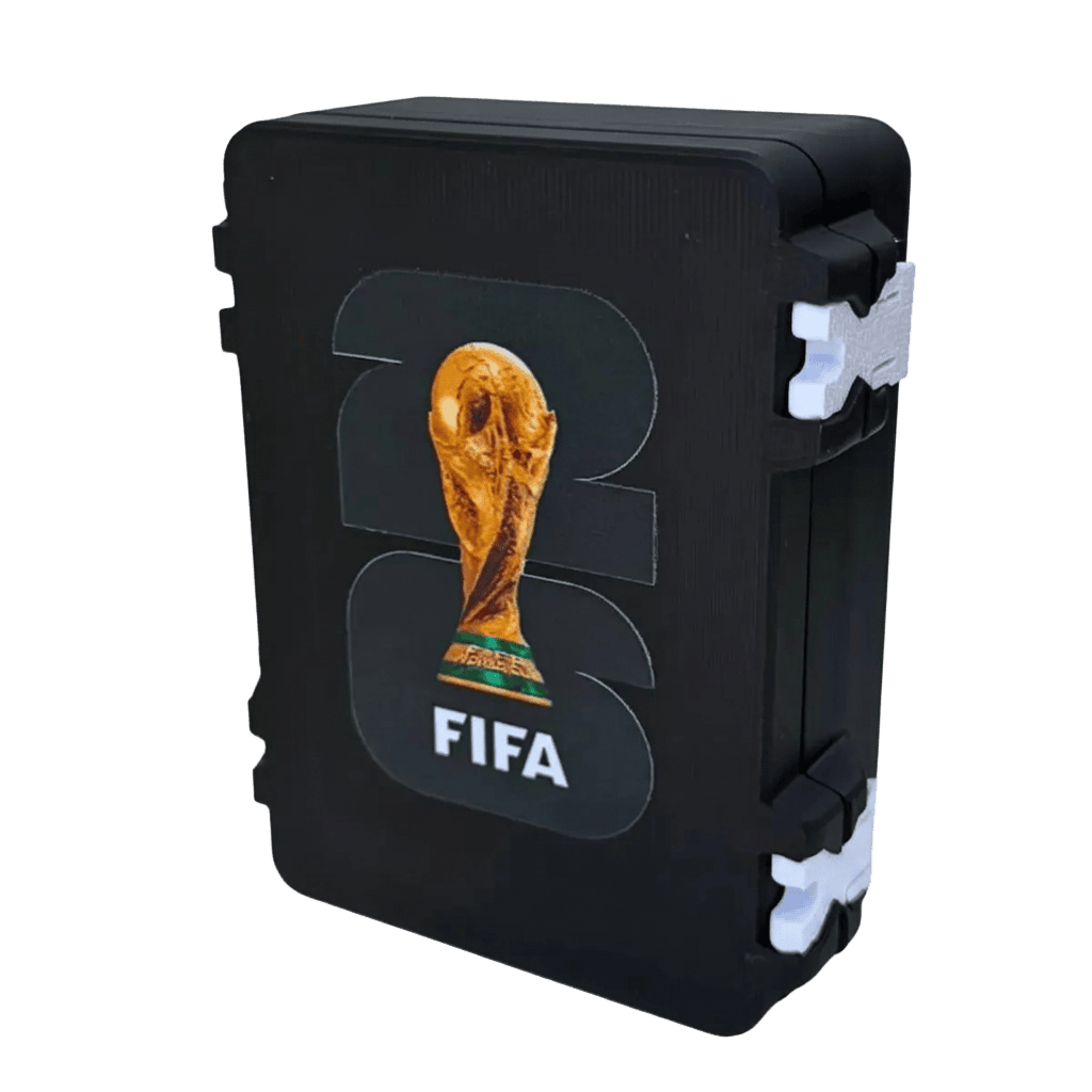 Caixa Maleta Porta Figurinhas Album Copa Do Mundo 2026 Fifa Preto
